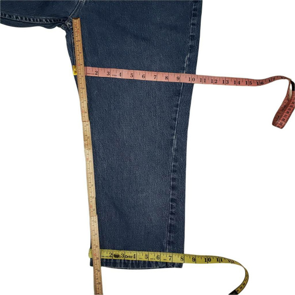 Vtg Gap BootCut Capri Jeans 8 Womens Rigid USA Made Dark Blue Mid Rise 30 x 20.5 - Picture 6 of 9